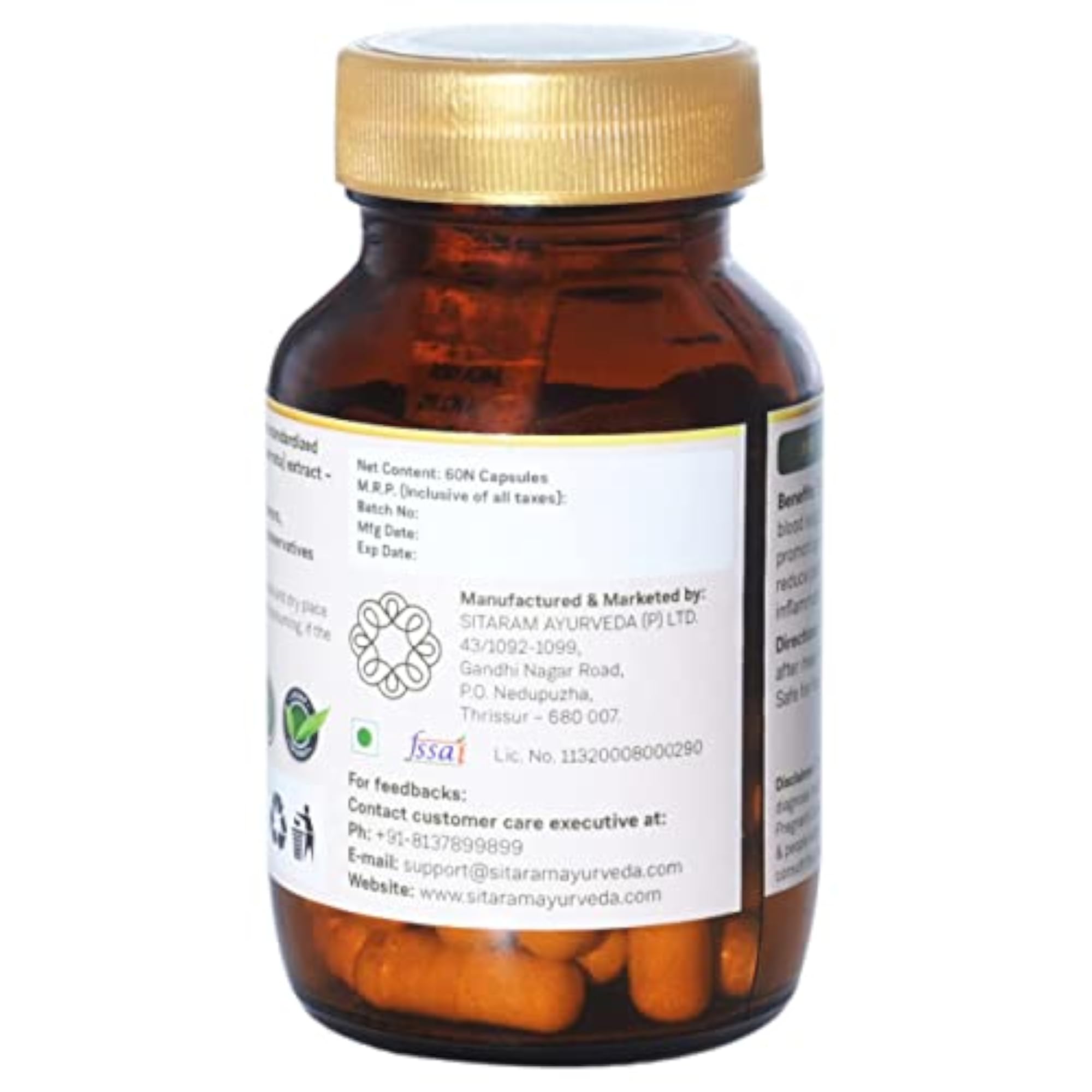 Shallaki Capsules 60 Nos, Bone and Joint Wellness